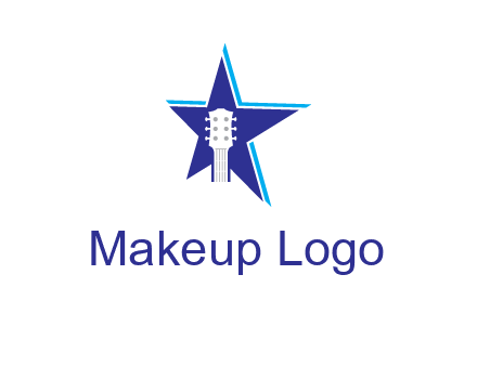 guitar head and star logo