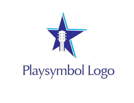 guitar head and star logo