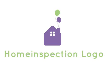 house with balloons logo