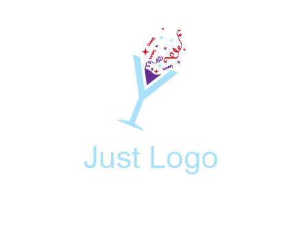 letter y martini glass logo