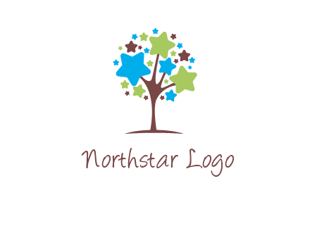 stars on tree logo
