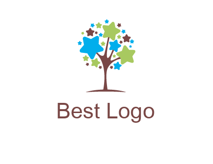 stars on tree logo