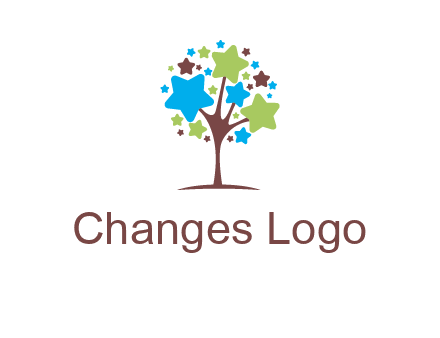 stars on tree logo