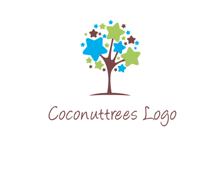 stars on tree logo