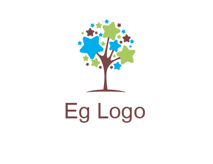 stars on tree logo