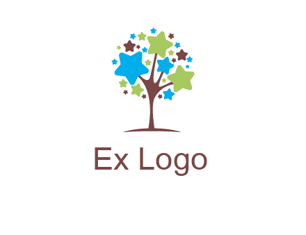 stars on tree logo