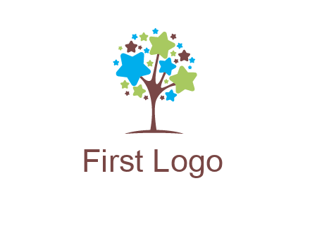 stars on tree logo