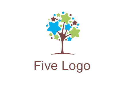 stars on tree logo