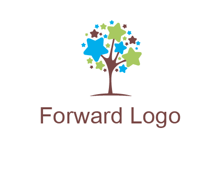 stars on tree logo