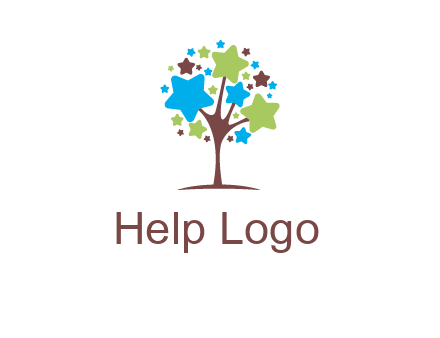 stars on tree logo