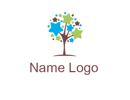 stars on tree logo