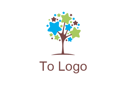 stars on tree logo