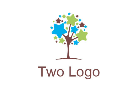 stars on tree logo