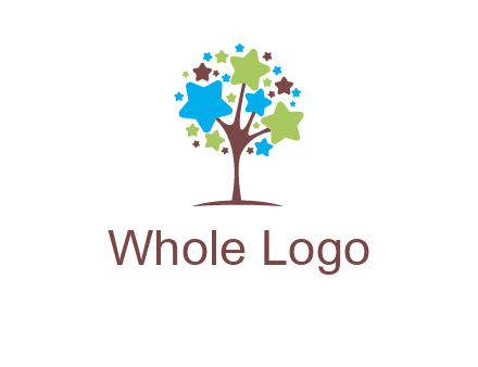 stars on tree logo