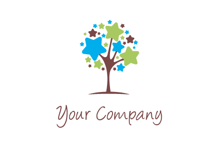 stars on tree logo