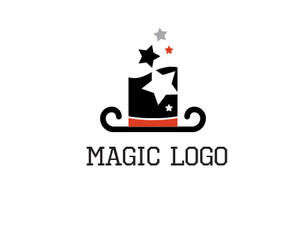 magic hat with stars logo