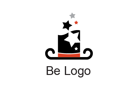 magic hat with stars logo