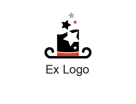 magic hat with stars logo