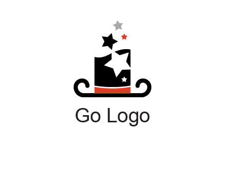 magic hat with stars logo