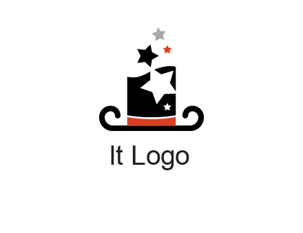 magic hat with stars logo