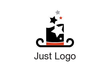 magic hat with stars logo