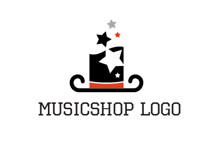 magic hat with stars logo