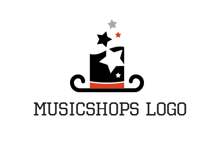 magic hat with stars logo