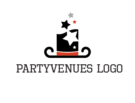 magic hat with stars logo