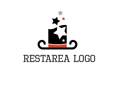 magic hat with stars logo