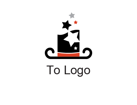 magic hat with stars logo