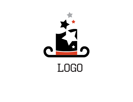 magic hat with stars logo