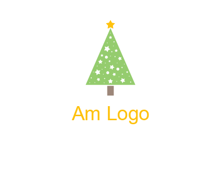 christmas tree with stars logo