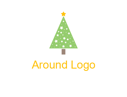 christmas tree with stars logo