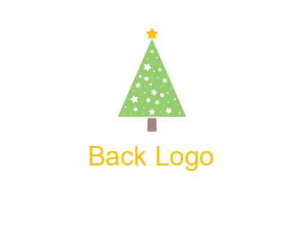 christmas tree with stars logo