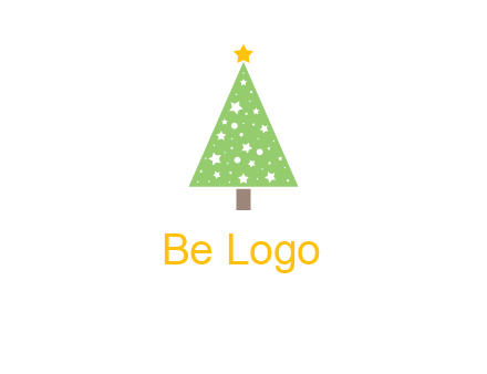 christmas tree with stars logo