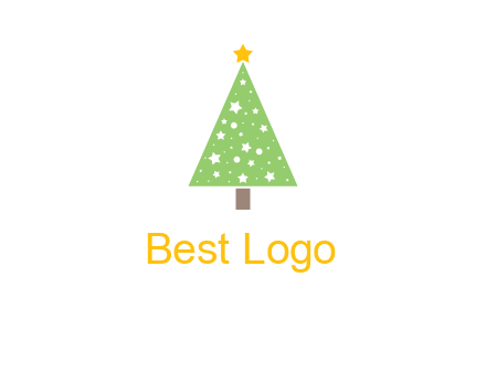 christmas tree with stars logo