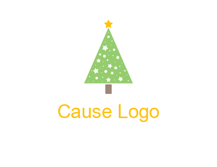 christmas tree with stars logo