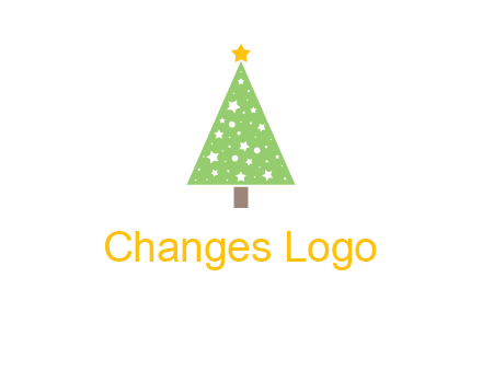 christmas tree with stars logo