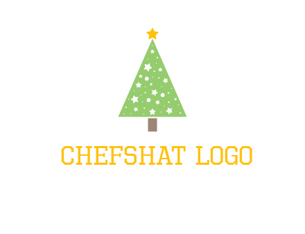 christmas tree with stars logo