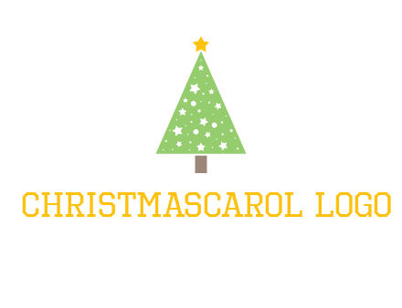 christmas tree with stars logo