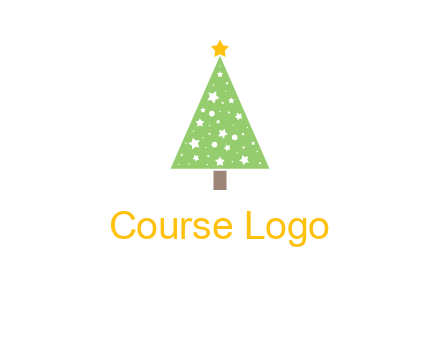 christmas tree with stars logo