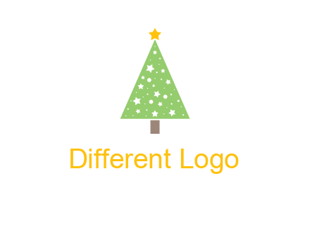 christmas tree with stars logo