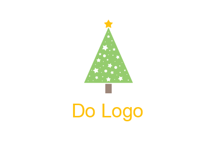 christmas tree with stars logo
