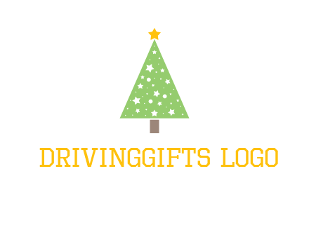 christmas tree with stars logo
