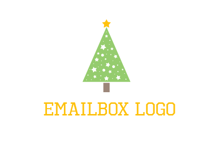 christmas tree with stars logo