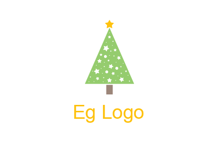 christmas tree with stars logo