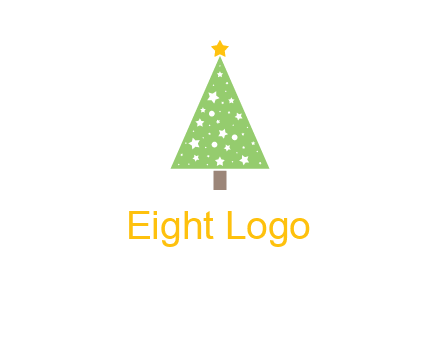 christmas tree with stars logo