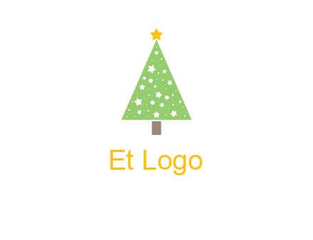 christmas tree with stars logo