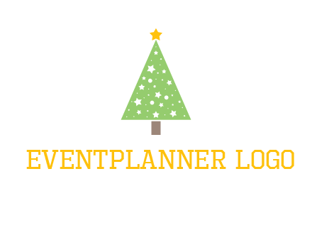 christmas tree with stars logo