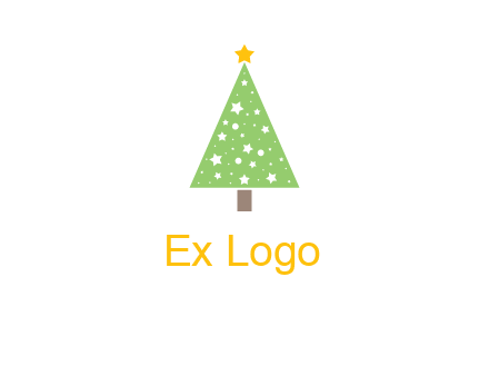 christmas tree with stars logo